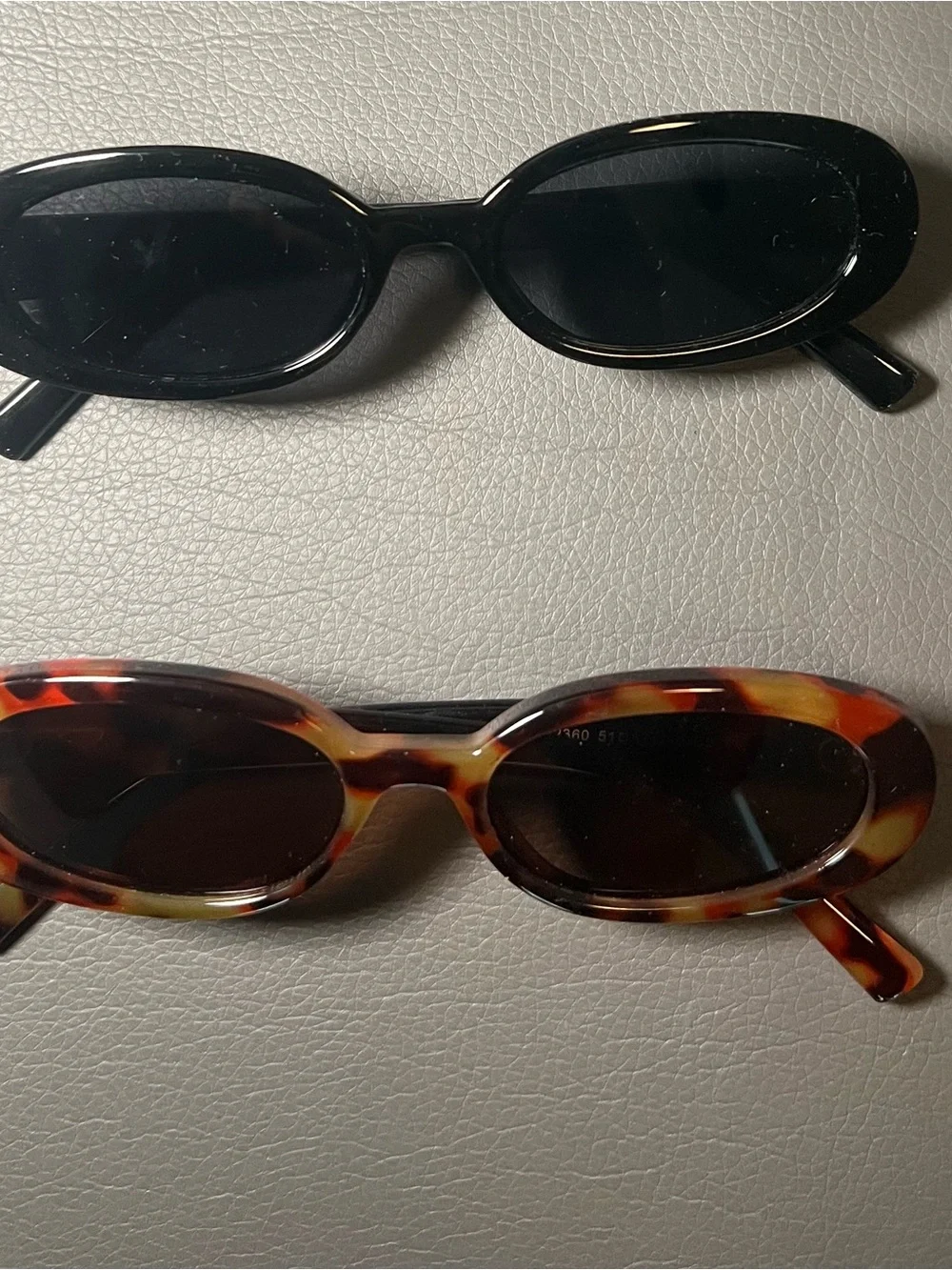 Amazon Oval Sunglasses Duo — Black & Tortoise Shell Frames